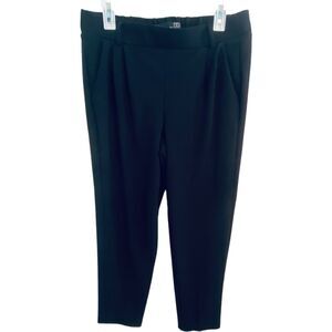 BBJ Los Angeles Dress Pants Womens Size XL Black Pull On Stretch Solid Basic